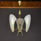 Vintage Brass Chandelier, Italy, 1950s, Image 5