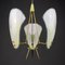 Vintage Brass Chandelier, Italy, 1950s, Image 1