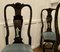 Painted and Lacquered Chinoiserie Dining Chairs, 1950s, Set of 4 3