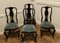 Painted and Lacquered Chinoiserie Dining Chairs, 1950s, Set of 4 5