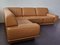 Mid-Century Leather Sectional Corner Sofa from de Sede, Switzerland, Set of 4, Image 8