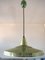 Lámpara de techo vintage de metal verde, años 50, Imagen 1