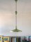 Vintage Green Metal Ceiling Lamp, 1950s 7