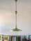 Vintage Green Metal Ceiling Lamp, 1950s, Image 7