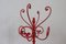 Red Lacquered Iron Clothes Rack, Early 20th Century, Image 6