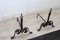 Antique Iron Fireplace Tool Set, Early 19th Century, Set of 6 12