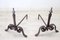 Antique Iron Fireplace Tool Set, Early 19th Century, Set of 6 20