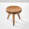 Wooden Berger Stool by Charlotte Perriand for Steph Simon, 1950s 1