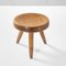 Wooden Berger Stool by Charlotte Perriand for Steph Simon, 1950s, Image 1