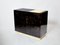 Brown Goatskin & Parchment Brass Cabinet Bar by Aldo Tura, 1960s 11