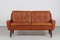 Danish Modern Two-Seater Sofa in Cognac-Colored Leather, Denmark, 1960s, Image 1