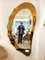 Large Italian Amber Glass Lightning Mirror attributed to Cristal Art, 1960s 11