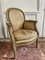 Französische Louis XVI Bergere Sessel aus Holz & Samt, 19. Jh., 2er Set 3