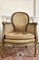 19th Century Louis XVI French Bergere Armchairs in Wood and Velvet, Set of 2 2