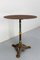 Late 19th Century French Bistro Table with Metal Top & Wrought Iron Foot, 1890s, Set of 2 3