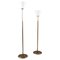 Modern Swedish Uplight Floor Lamps in Brass, 1940s, Set of 2, Image 1