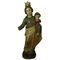 Polychrome Lindenholz-Statue, 18. Jh. H.Maria mit Kind Jezus 1
