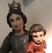 18th Century Polychrome Limewood Statue of H.Maria and Child Jezus 9
