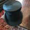 19th Century Leather Hat Box with High Hat, 1875, Set of 2 3