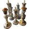 19th Century Mercury Glass Candlesticks, 1875, Set of 5 1