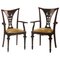 Bentwood Armchairs in Mahogany Colored, 1915, Set of 2, Image 1