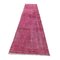 Turkish Distressed Narrow Runner Rug in Pink, 1970s, Image 6