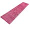 Turkish Distressed Narrow Runner Rug in Pink, 1970s 7