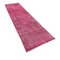 Turkish Distressed Narrow Runner Rug in Pink, 1970s, Image 9