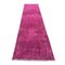Turkish Distressed Narrow Runner Rug in Pink, 1970s 8