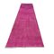 Turkish Distressed Narrow Runner Rug in Pink, 1970s, Image 1