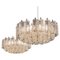 Mid-Century-Modern Glass Chandeliers from Venini, Italy, 1960s, Set of 2, Image 1