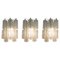 Mid-Century Modern Hendcrafted Glass Wall Lights from Venini, Italy, 1960s, Set of 3, Image 1
