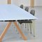 Ok! Dinning Table B with Aluminum Anodized Silver Topand Wooden Legs by Konstantin Grcic for BD Barcelona 7