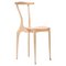 Ok! Gaulinetta Chair with Natural Wood Varnished Finish by Oscar Tusquets Blanca for BD Barcelona 1