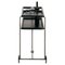 Ok! Black Cocktail Serving Bar Trolley in Chromed Finish from BD Barcelona 1