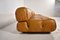 Camaleonda Sofa in Original Cognac Leather by Mario Bellini for B&b Italia, 1970s , Set of 5 7