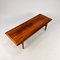 Mid-Century Rosewood and Leather Coffee Table by Topform, 1960s 5