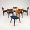 Mid-Century Dining Chairs attributed to Louis Van Teeffelen, 1960s, Set of 6 6