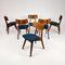 Mid-Century Dining Chairs attributed to Louis Van Teeffelen, 1960s, Set of 6, Image 6