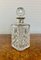 Edwardian Cut Glass Hallmarked Silver Collar Decanter, 1910s 1