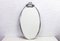 Oval Mirror with Classic, 1970s, Image 1