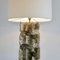 Large Carved Alabaster Table Lamp, Italy, 1970s 6