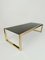 Large Mid-Century Brass Coffee Table, Italy, 1970s 1