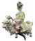 Large Porcelain Count Bruhl's Tailor on a Goat Figure from Capodimonte, 1950s 19