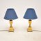 Vintage Tischlampen aus Messing, 1950, 2er Set 2