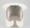 Vase in White Ceramic and Silver by Tertu Rossi, Finland, 1987, Image 1