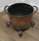 19th Century Arts and Crafts Copper and Wrought Iron Log Bin 5
