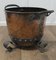 19th Century Arts and Crafts Copper and Wrought Iron Log Bin 3