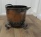 19th Century Arts and Crafts Copper and Wrought Iron Log Bin 1