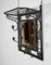 Wrought Iron Luggage Rack with Mirror, 1960s 3